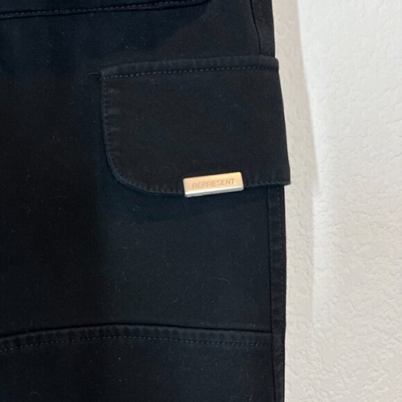 Black Cargo Pants Utility Streetwear Small - Picture 7 of 9